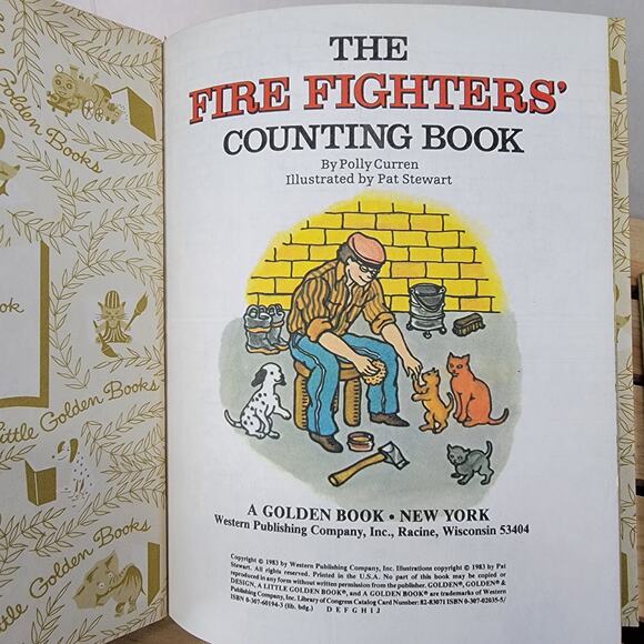 VINTAGE 2 Little Golden Books: Inspector Gadget & Fire Fighters' (hardback) - Picture 2 of 6